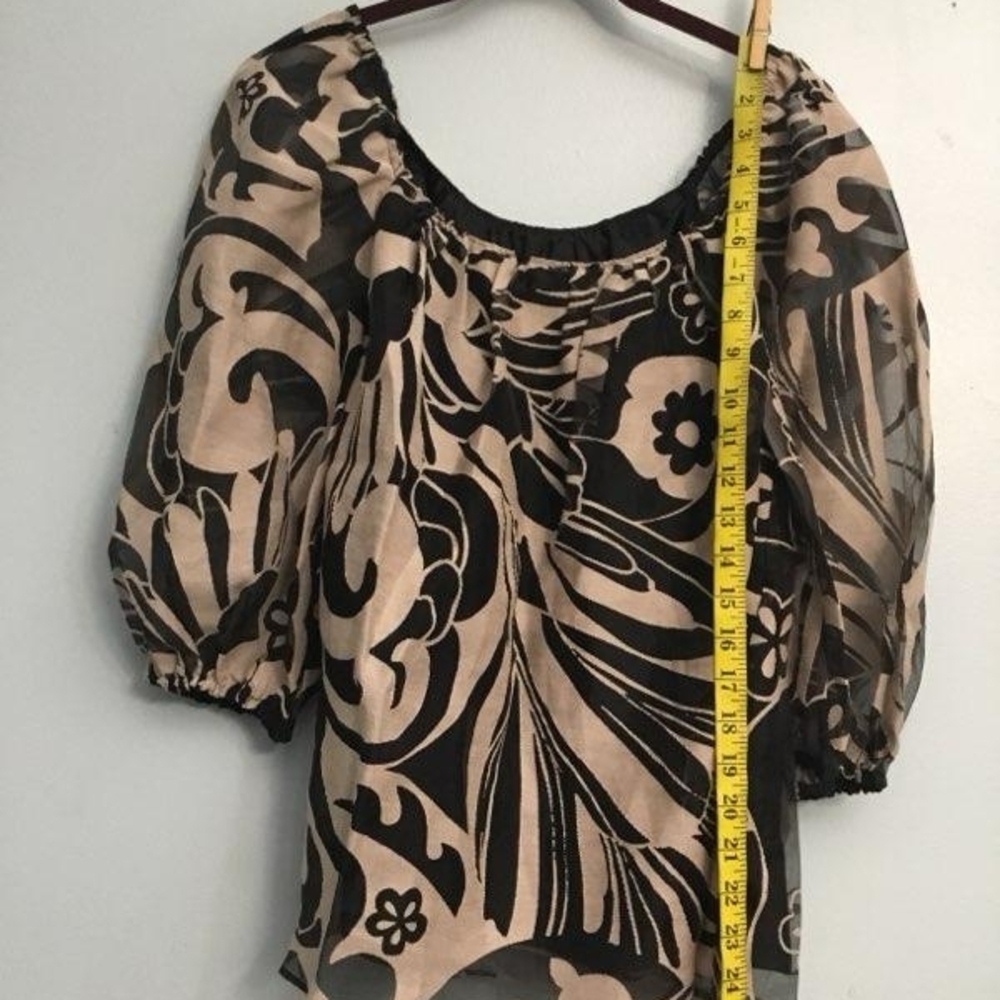 Trina Turk Black and Tan Top